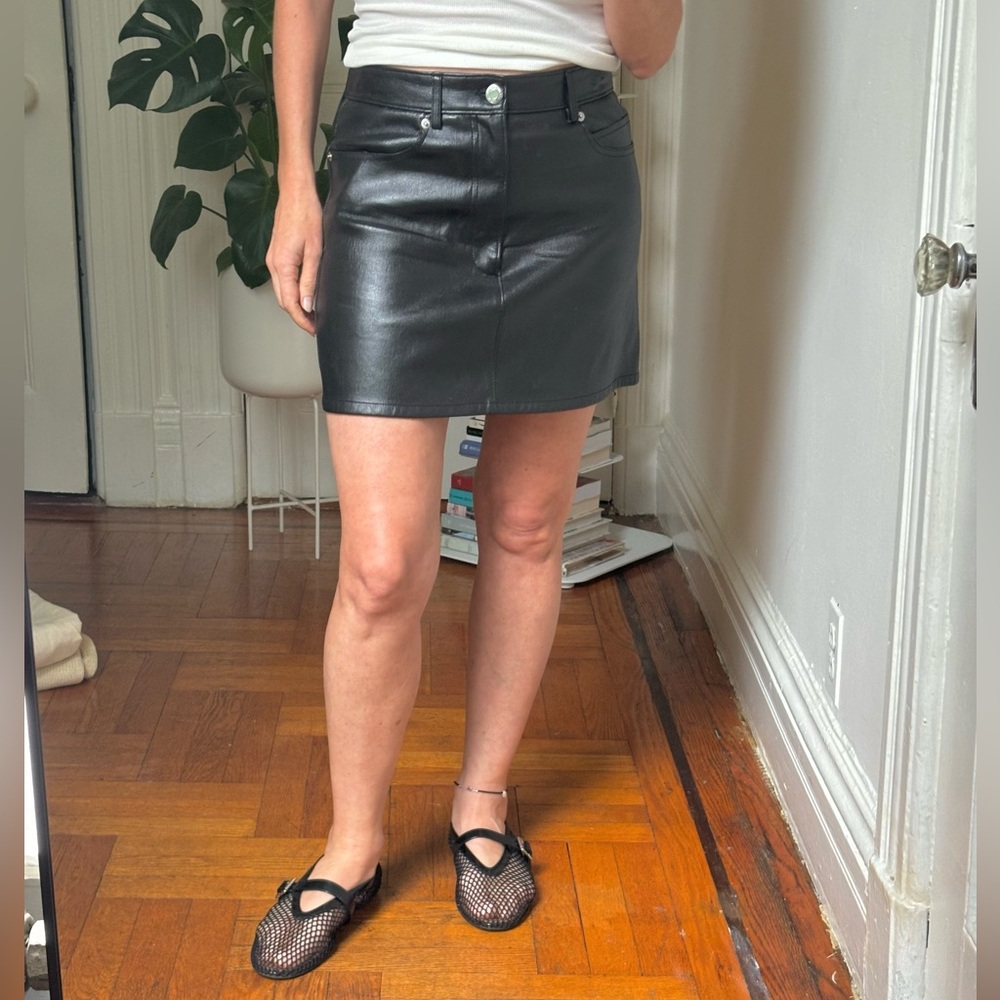 Helmut Lang Black Pencil Mini Skirt